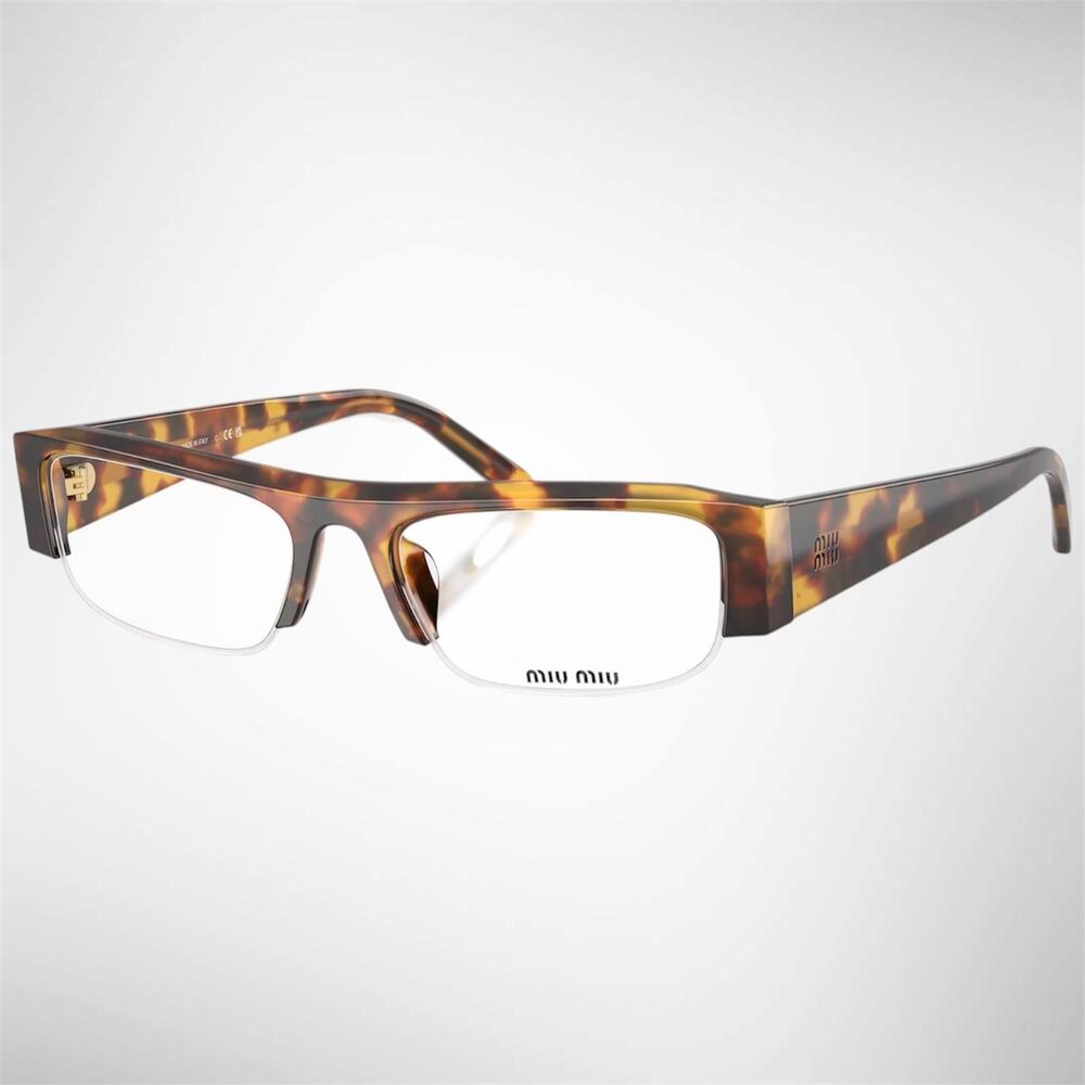 NEW MIU MIU Sunglasses Brown Tortoise Vedette Seen On Kylie Jenner New - Picture 1 of 6